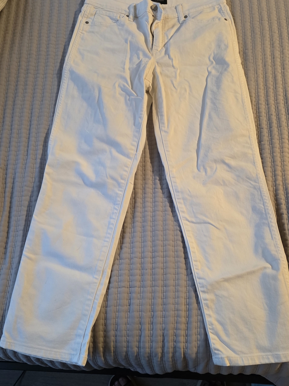 Banana Republic White Straight-Leg Women's Jeans